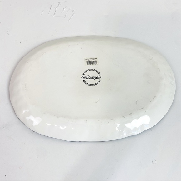 10 Strawberry Street Royal Hummingbird Oval Platter 14” - Picture 3 of 4